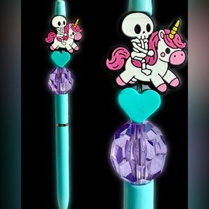 Giddy Up Buttercup Custom Beaded Ink Pen for Writing